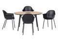Hagebord Montana teaklook Ø130 cm - Sunlife